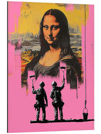 Aluminium print Banksy Mona Lisa - Dikhotomy