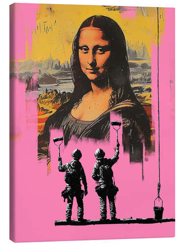 Canvas print Banksy Mona Lisa