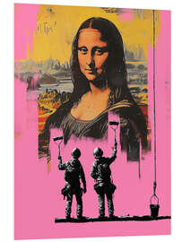 Tableau en PVC Banksy Mona Lisa