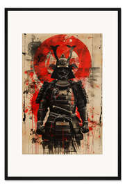 Gerahmter Kunstdruck Samurai-Krieger Bushido II