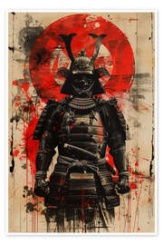 Plakat Samurai-Krieger Bushido II