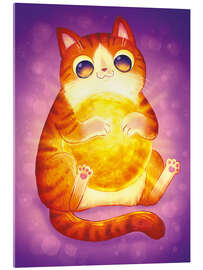 Acrylic print Sun Tabby Cat: Hugging the Sun