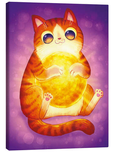 Obraz na płótnie Sun Tabby Cat: Hugging the Sun