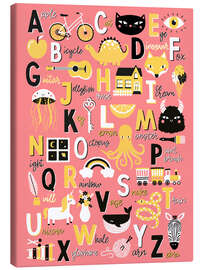 Quadro em tela Fun Alphabet