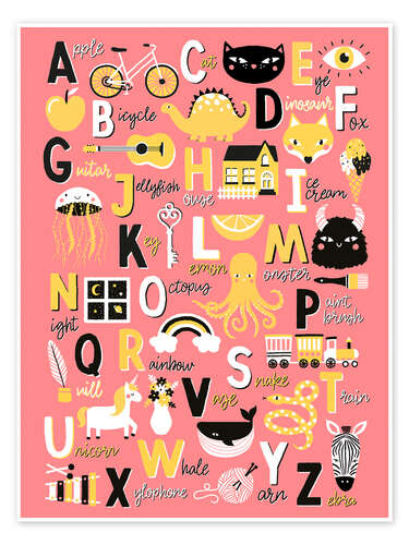 Poster Fun Alphabet (englisch)
