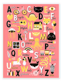 Wall print Fun Alphabet