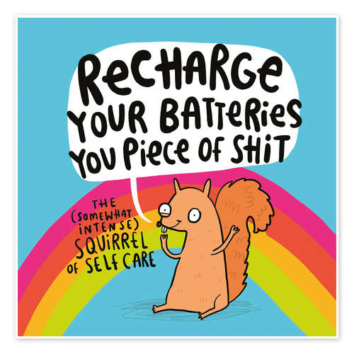 Poster Self Care Squirrel