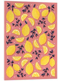 Stampa su vetro acrilico Lemon motif