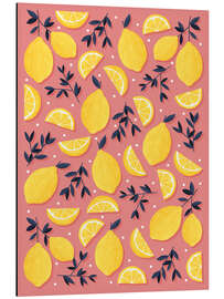 Alubild Zitronen-Motiv