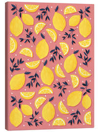 Quadro em tela Lemon motif