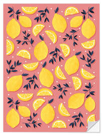 Sticker mural Lemon motif
