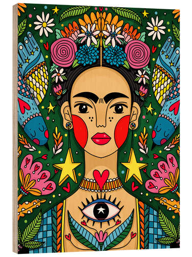 Obraz na drewnie Modern Mystic Frida