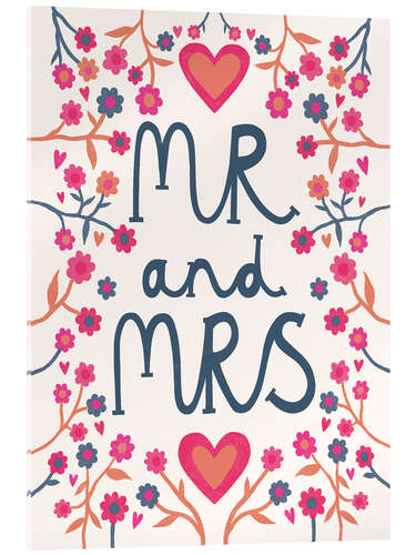 Cuadro de metacrilato Lettering MR and MRS