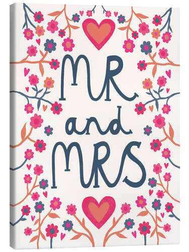 Canvas-taulu Lettering MR and MRS