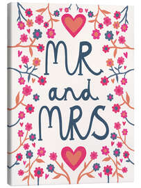 Canvas-taulu Lettering MR and MRS