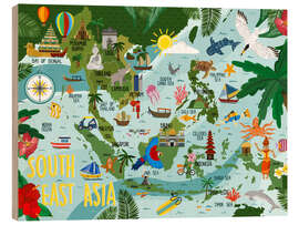 Puutaulu South East Asia Map for children