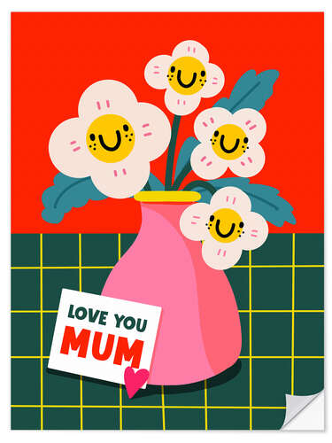 Vinilo para la pared Love you mum