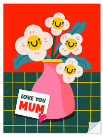 Wandsticker Love you mum