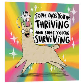 Hartschaumbild Lama of Life