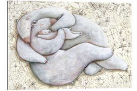 Gallery Print Umarmende Bärenfamilie