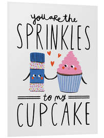 Cuadro de PVC You are the Sprinkles to my Cupcake