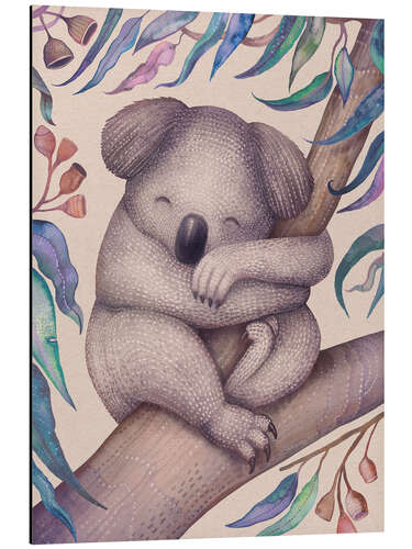 Alubild Schlafender Koala