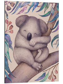 Magnettafel Schlafender Koala