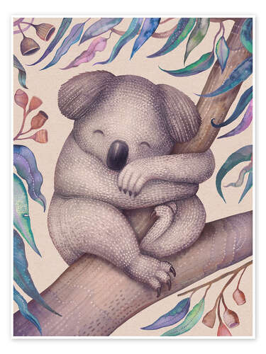 Poster Schlafender Koala