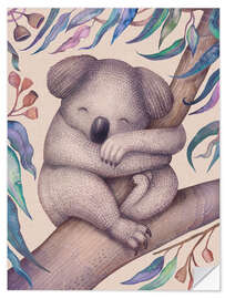 Sticker mural Sleeping Koala