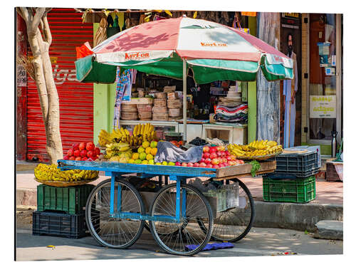Obraz na aluminium Fruit carts in Bangalor - India
