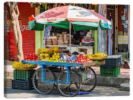 Canvas print Fruit carts in Bangalor - India - HADYPHOTO