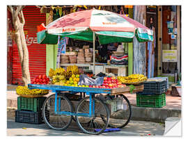 Naklejka na ścianę Fruit carts in Bangalor - India - HADYPHOTO