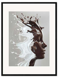 Gerahmter Kunstdruck Splash Woman
