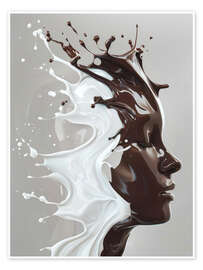 Wall print Splash Woman - Bettina Dittmann