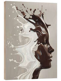 Holzbild Splash Woman - Bettina Dittmann