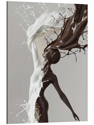 Aluminium print Splash Ballerina