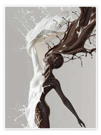 Wall print Splash Ballerina - Bettina Dittmann