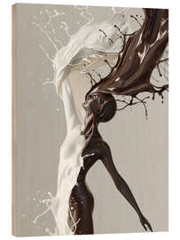 Holzbild Splash Ballerina