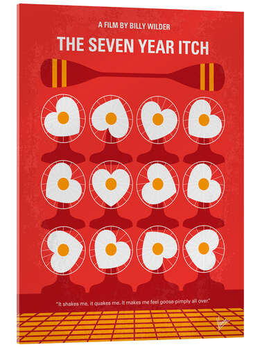 Tableau en verre acrylique The Seven Year Itch