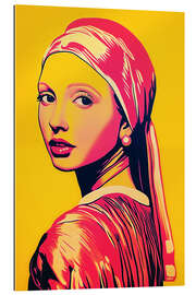 Gallery Print Pop Art Mädchen mit Perlen-Ohrring