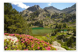 Wandbild Aigüestortes i Estany de Sant Maurici, Pyrenäen - Peter Schickert