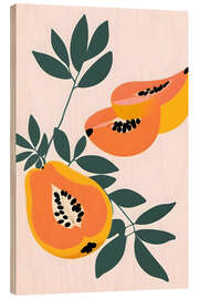 Wood print Papa yay! - 83 Oranges