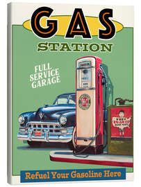 Lerretsbilde Gas Station - Georg Huber