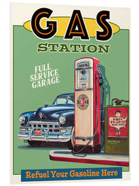 Hartschaumbild Gas Station