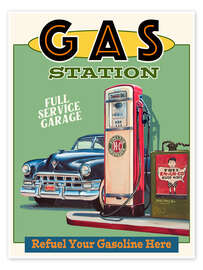 Wall print Gas Station - Georg Huber