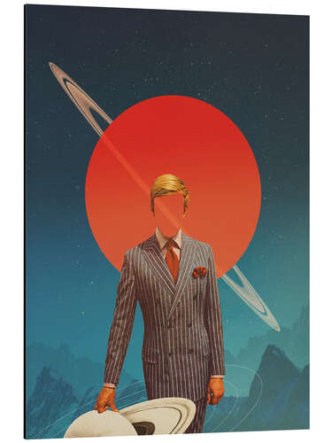 Aluminium print I met you at Strange Times