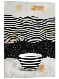 Acrylglasbild Schale mit Linien