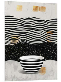 Foam board print Bowl with lines - DejaReve