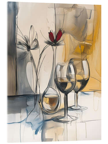 Akrylbillede Wine night