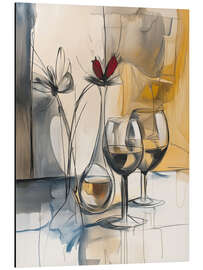Quadro em alumínio Wine night - DejaReve